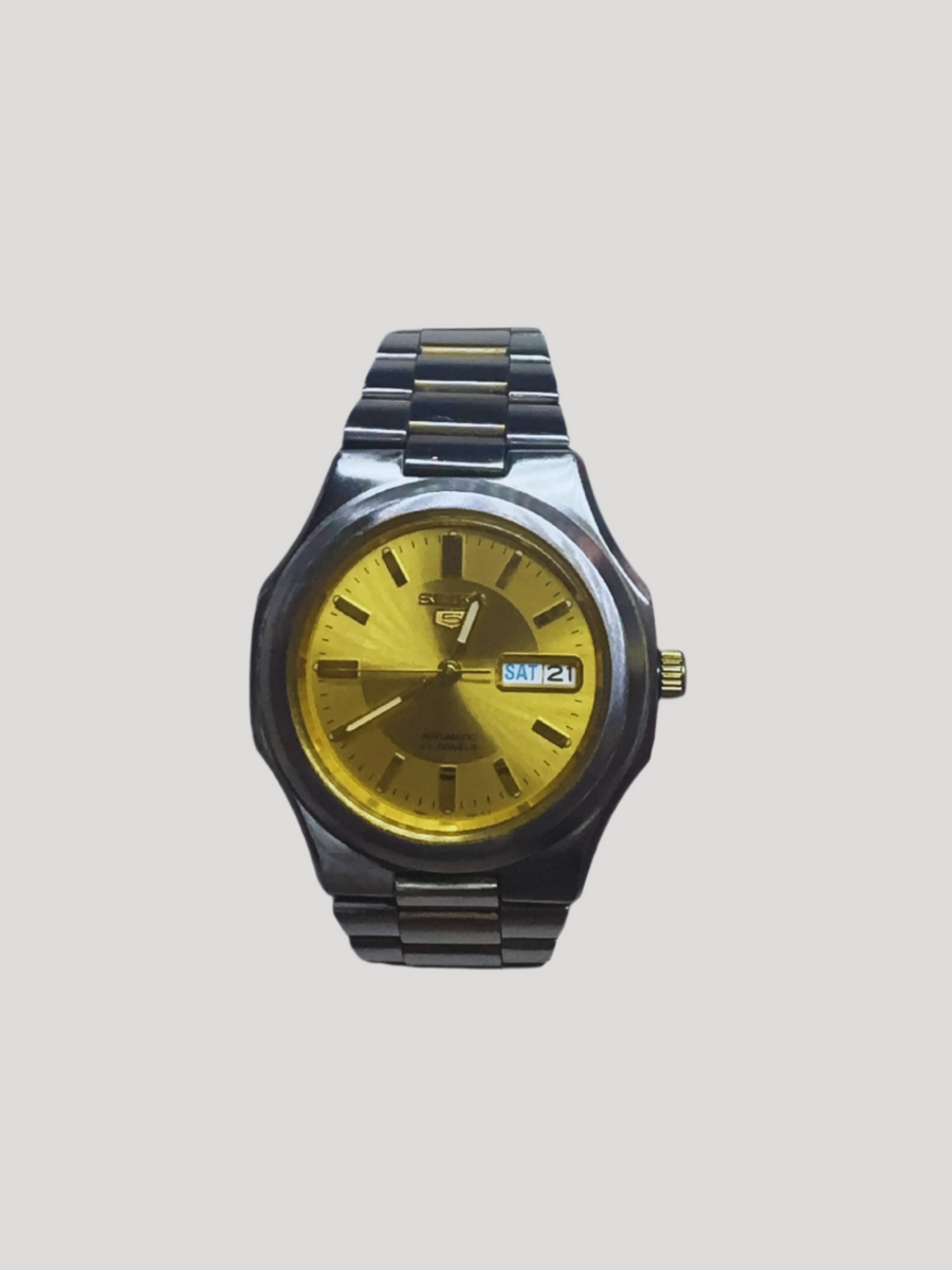 Rare Seiko 5 Nautilus "Seikonaut" Gold Dial